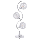 Best Furniture Outlet - Coaster - Amberley 33-inch 3-light Curvy Metal Table Lamp Silver - 920232